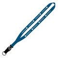 1/2" Nylon Lanyard with Plastic Slide-Buckle Release and Metal Split Ring
